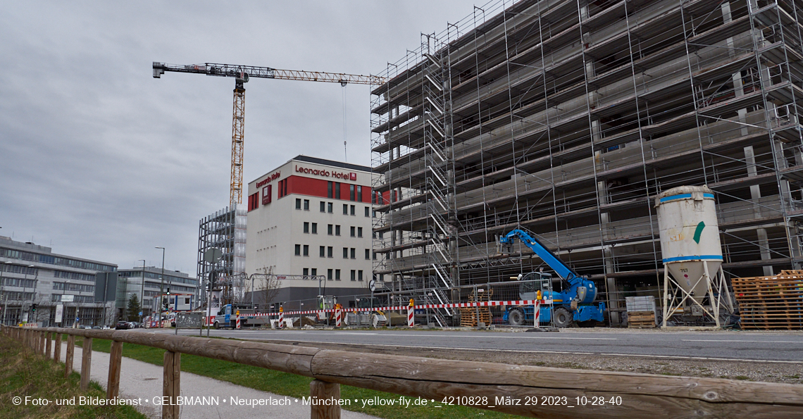 29.03.2023 - Baustelle REVO und Umgebung in Neuperlach
